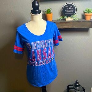 Blue University of Kansas Jayhawks T-Shirt